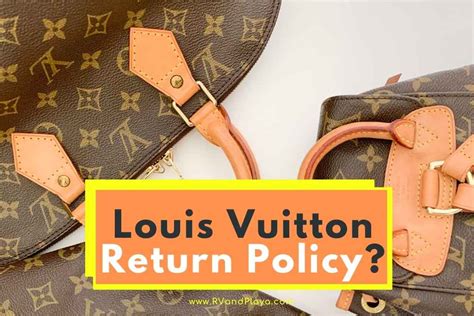 louis vuitton return policy|how long does return policy take.